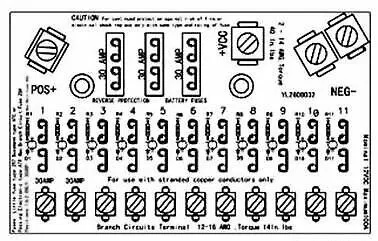 11 Position Fuse Block & Mains
